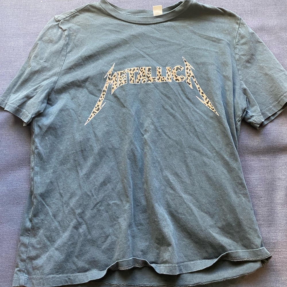 Metallica leopard tee